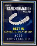 Smile Transformation Awards Best in Cosmetic Dentistry 2023 award