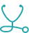 Tooth wearing stethoscope icon